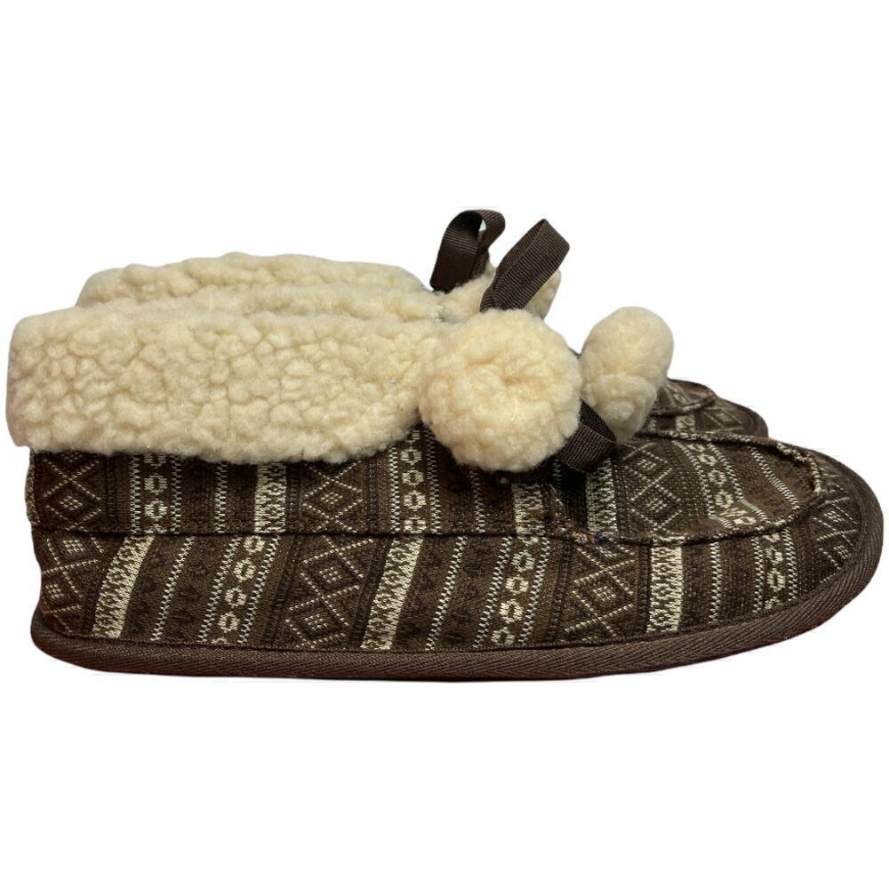 Rocket Dog Snowdrop Brown Faux Fur Slippers Women's Size 7.5 NWB